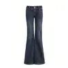 Jeans Acampanados Vintage para Mujer, Tiro Bajo, Elásticos, Ajustados, Estilo Coreano Y2K Millennium, Pantalones de Campana