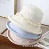 Sombrero de Pescador Dulce Floral Estilo Japonés para Mujer, Primavera y Verano, Moda de Alta Gama, Elegante, Ligero, Transpirable, Protección Solar, Sombrero de Sol de Moda