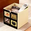 Caja de Almacenamiento Estilo Medieval Tela Gran Capacidad Gabinete de Rejilla Caja de Almacenamiento para Artículos Varios No de Ratán Cesta de Almacenamiento para Artículos Varios Venta al Por Mayor