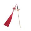 Horquilla para el cabello con borla de espada antigua china, estilo creativo, accesorios para el cabello Hanfu, horquilla de alta gama, nuevo estilo chino, horquilla para el cabello escalonada.