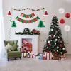 Set de Bolas de Panal Navideñas Árbol de Navidad Colgante de Gorro Navideño Bandera de Tirar con Letras Navideñas Flor de Tirar Espiral Decoración Creativa