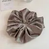 Anillo para el pelo de seda y satén de alta calidad con estampado de puntos ondulados, scrunchie, coleta, cinta para la cabeza, diadema elegante, diadema coreana, para mujer