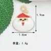Colgante Pequeño de Aleación Navideño Colgante de Goteo de Aceite Accesorios para Pulsera Pendientes Llavero de Joyería DIY Decoraciones Navideñas
