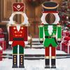 2025 Nuevo Cascanueces de Navidad Letrero para Jardín Letrero de Césped Exterior Soldado Decoración de Navidad Letrero de Atrezo