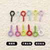 Pernos de ojo y pernos de cuerno pintados de colores, cierres de colgante de dibujos animados, pernos de cuerno de tornillo pintados en spray, accesorios para manualidades