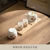 Ovelha gorda jade porcelana kung fu jogo de chá com viga de elevação pote bonito gato laranja teapot teacup um pote duas xícaras três xícaras bolha seca pequeno conjunto