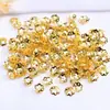 S925 Porta-Flores Vazado Espaçador Pétala Contas para Pulseira DIY Flor de Contas Chapéu Acessórios de Contas Soltas Material Wh62025 Novo Estilo
