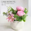 Conjunto de Flores Artificiais e Plantas Nórdicas Enfeites Flores de Seda Flores Secas Flores Falsas de Plástico Decoração de Mesa Sala de Estar Móveis para Casa Plantas em Vasos
