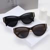 Gafas de Sol Retro Sin Marco de Una Pieza de Alta Calidad Gm Estilo Ojo de Gato para Mujeres con Rostros Redondos, Efecto Adelgazante, Nuevas Gafas de Sol de Moda 2026