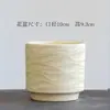 Maceta de Cerámica Minimalista Estilo Nuevo Corrugado Pequeña, Mediana, Grande Estilo Ins con Plato para Uso Doméstico, Adecuada para Suculentas, Phalaenopsis y Orquídeas Colgantes