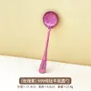 Colheres Redondas de Fundo Plano de Titânio Puro Colher de Comer Doméstica para Bebê com Cabo Longo Colher de Beber Coreana Aprofundada Colher Antibacteriana e à Prova de Mofo de Alta Qualidade