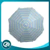 Fornecedor Fabricante Seda Poliéster Listrado Colorido Exportação Guarda-Sol de Praia Guarda-Sol de Exterior Anti-UV Lazer ao Ar Livre
