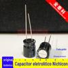 Capacitor eletrolítico Nijikang 35V220UF 10X12.5 série VZ 105 graus 220UF35V