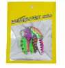 Cuchara Transfronteriza Cuchara Metálica con Forma de Cuchara Lentejuela Señuelo Señuelo Artificial Colorido Señuelo Micro para Arroyos de Agua Dulce para Pesca de Menor y Trucha