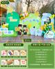 Venta al por mayor ceremonia de graduación diseño jardín de infancia primaria preparatoria fondo exterior pared KT decoración con globos pared de firmas