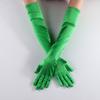 Luvas de Cetim Elástico Cetim Cosplay Femininas Halloween Luvas de Jantar Sexy Performance Luvas de Casamento Veludo