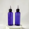 Botella de Boca Puntiaguda de 100 ml Botella de Plástico Transparente para Mascotas Botella Exprimidora de Pigmento de Pintura Tinta Botella Dispensadora de Líquido de 50 ml