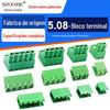 Fornecimento 2edgk-5.08mm espaçamento PCB plug-in terminais macho e fêmea plug-in 2/3/4/5/10/12p