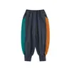 Conjunto de Moda Tendência Wulibu para Meninos 2026 Primavera e Outono: Jaqueta Corta-Vento com Capuz em Bloco de Cores e Calça Jogger Quente