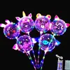 Globo de dibujos animados de 20 pulgadas Bola de onda transparente luminosa de moda en internet puesto de mercado nocturno globo lámpara de atmósfera colorida venta al por mayor