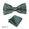 Corbata Vintage para Hombre de Negocios Pañuelo de Bolsillo Traje Camisa de Vestir Lazo Cuello Poliéster Patrón Roto Lazo