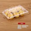 Caixa de embalagem plástica transparente para bolo de pêssego caixa de embalagem para biscoito pão bolo caixa de embalagem plástica descartável PET para confeitaria