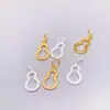 Plata de Ley S925 Diamante Hueco Zirconia Calabaza Colgante Accesorios DIY Pulsera Accesorios de Plata Colgante Pulsera Colgante