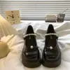 Zapatos de Cuero para Mujer Estilo Japonés Dulces y Frescos con Lazo, Versátiles de Verano 2026 Nuevos Zapatos Mary Jane de Perlas con Suela Gruesa y Tacón Alto
