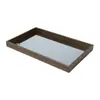 Bandeja de Madeira Naturais com Espelho 46cm x 26cm x 5cm - Woodart