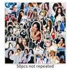 50 Adesivos Itzy Grupo Coreano Estrela da Moda Lia Ídolo Manual DIY Laptop Guka Adesivos para Tablet