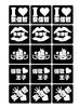 Venta al por mayor del fabricante Pegatinas Faciales para Conciertos de Zhang Xinzhe Tatuajes de Polvo Dorado de Celebridades Set de Diamantes Brillantes Huecos