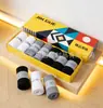 Diseño Gratuito de Cajas de Avión para Calcetines, Cajas de Empaque Exteriores Coloridas, Cajas de Empaque Personalizadas para Ropa Interior con Impresión de Ventana
