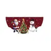 Nueva decoración colgante de bandera de medio círculo navideña transfronteriza para ambiente fotográfico, tela de fondo de pancarta de muñeco de nieve navideño