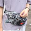 Bolsa de Cintura Dupla Camuflada Mark Esportes ao Ar Livre Grande Capacidade Bolsa de Cintura Casual Bolsa de Caixa para Negócios Bolsa Transversal Masculina e Feminina