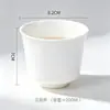 Taza de Agua de Cerámica Blanca Pura Creativa sin Asa al por Mayor Taza de Café para el Hogar Taza de Té de Hotel Souvenir con Logo Personalizado