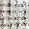 Acessórios de fantasia rede strass acessórios para vestuário acessórios 6 fileiras flor cruzada atacado strass de fio fileira de plástico strass fileira de plástico decorações para sapatos e chapéus