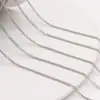 Zhongxing Acero Titanio Antidesvanecimiento Cadena Plana Forma O Pulsera Hecha a Mano DIY Cadena de Extensión para Collar Accesorios de Joyería con Borla Venta al por Mayor