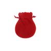 Bolsa Exquisita de Calabaza de 4 Colores Doble Cara de Felpa Cierre de Cordón Bolsa para Empaquetar Joyería Bolsa para Empaquetar Medalla Regalo Pequeño Bolsa de Franela