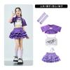 Ropa Dopamina para Niñas Abrigo de Jazz Danza Niñas Ombligo Manga Corta Dulce Fresco Escenario Tambor Vestido de Moda