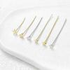 Accesorios DIY con retención de color oro de 14k estrella de cinco puntas amor alfiler en T aguja plana joyería hecha a mano material con cuentas