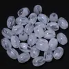Cuentas de ábaco de acrílico de color sólido agrietadas con agujero grande para pulsera de cuentas DIY, collar, accesorios para cadena de mano, bolso