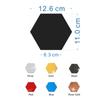 Adhesivos de pared de espejo acrílico hexagonal explosivo transfronterizo tridimensional DIY autoadhesivos decoración del hogar adhesivos de pared de fondo