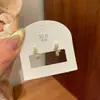 Pendientes de Clip de Cobre con Lazo de Diamantes de Nuevo Estilo Transfronterizos para Mujer, Moda de Nicho de Lujo Ligero Personalidad Dulce Fresco Pendientes al por Mayor