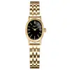 Reloj Mia Myar Correa de Acero Simple para Mujer Pequeño y Exquisito Ovalado Resistente al Agua Reloj de Cuarzo Esfera Pequeña para Mujer