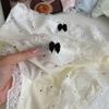 Verano Lunares Seda de Hielo Entrepierna Extendida Estilo Dulce Ropa Interior para Mujer Encaje Transpirable Cintura Baja Triángulo Estudiante Lote