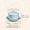 Celadon Panela de Ensopado à Prova de Água com Tampa Panela de Ensopado Panela de Sobremesa Panela de Ovos Cozidos no Vapor Aquecimento e Preservação de Calor Uma Panela de Asas Hotel Comercial Talheres