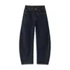 Roupas Vintage 2025 Outono Novo Estilo Japonês Jeans Lavado Scimitar Masculino Versátil de Perna Larga Curvo Casual Longo