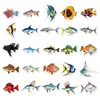 50 Pegatinas Realistas de Peces Marinos Dibujos Animados Impermeables Pegatinas Cognitivas para Niños Traje DIY Maleta Refrigerador Cuaderno