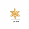 Série de Natal de Latão Árvore de Natal Boneco de Neve Floco de Neve Pegador de Sonhos Transfronteiriço Sino de Vento de Cristal Acessórios DIY