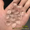 Atacado acrílico 13x18mm gota d'água furo único transparente pingente dupla face contas material para acessórios de vestuário contas soltas